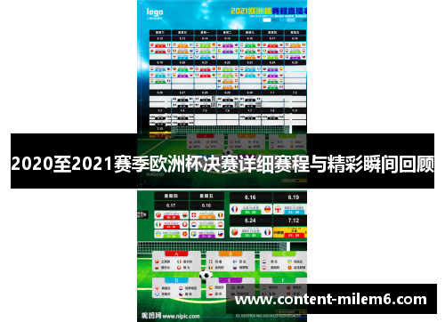2020至2021赛季欧洲杯决赛详细赛程与精彩瞬间回顾