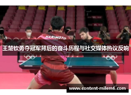 王楚钦勇夺冠军背后的奋斗历程与社交媒体热议反响